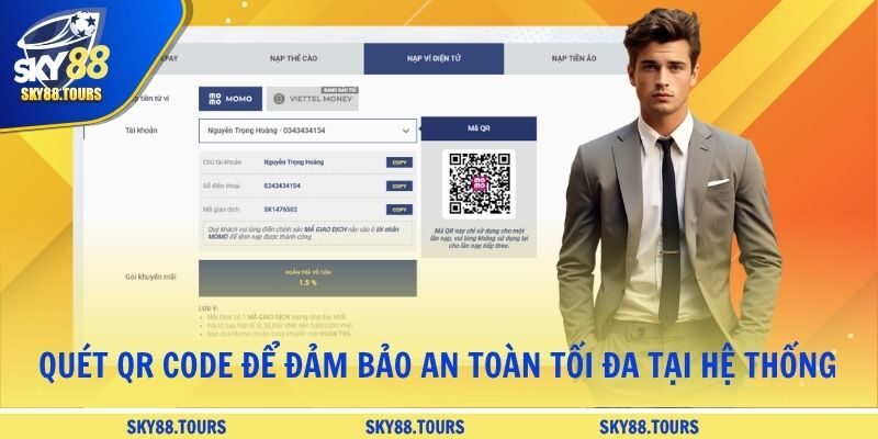 Quét QR code để đảm bảo an toàn tối đa tại hệ thống